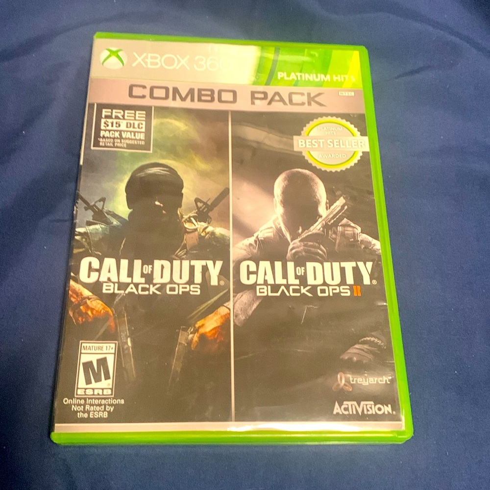 Call of duty combo pack black ops from the year (2015) XBOX 360